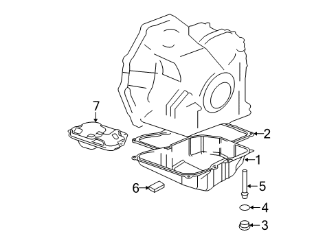 2008 Mini Cooper Automatic Transmission Magnet Diagram for 24111206468