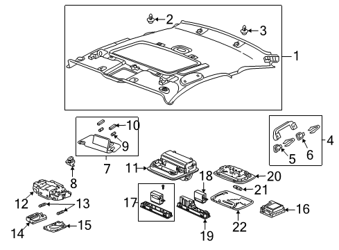 2009 Honda Accord Sunroof Cable Assembly, Sunroof Diagram for 70400TE0A01