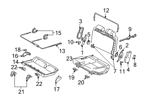 2006 Toyota Tundra Tracks & Components Lock Diagram for 726600C020