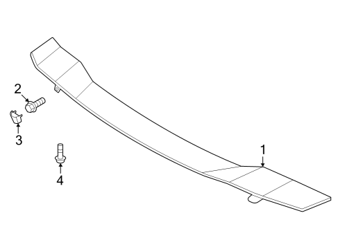 Rear Spoiler Bolt-FLANGE Diagram for 1141506127B