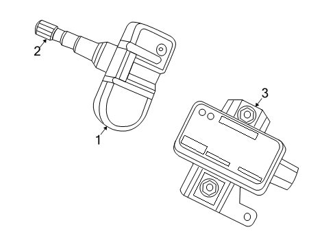 2010 Dodge Ram 2500 Tire Pressure Monitoring Module-Tire Pressure Monitoring Diagram for 56029470AD
