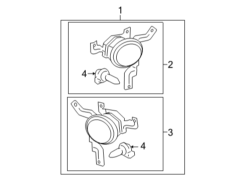 2008 Honda CR-V Fog Lamps Fog Lights Diagram for 08V31SWA100