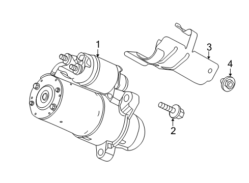 2016 Chevrolet Impala Starter Starter Diagram for 12663052