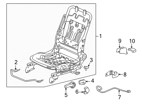 2016 Honda Accord Tracks & Components Cover, L. Rail (Upper) (Outer)*NH167L* (GRAPHITE BLACK) Diagram for 81669TR0A11ZA