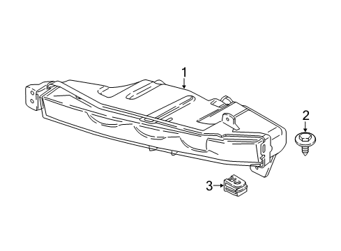 2016 BMW 750i Fog Lamps Fog Light, Led, Left Diagram for 63177342953