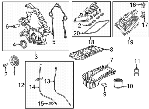 2021 Dodge Durango Filters Tube-Engine Oil Indicator Diagram for 53010819AE