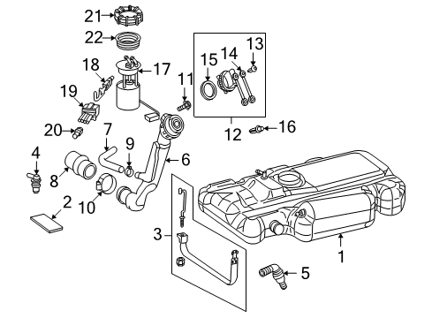 2004 Dodge Sprinter 2500 Fuel Supply Seal-Fuel Pump And Level Unit Diagram for 5119613AA