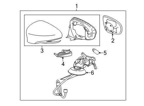 Outside Mirrors Mirror Outer, RH Diagram for 8793176280
