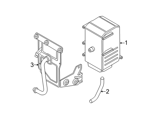 2011 BMW 750Li Battery Holder Diagram for 61257593035