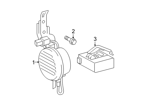 2013 Toyota Prius Plug-In Electrical Components Pedestrian Speaker Diagram for 8657047020