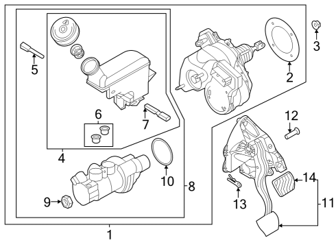 Anti-Lock Brakes Indicator Assy-Level, Brake Oil Diagram for 460484CU0A