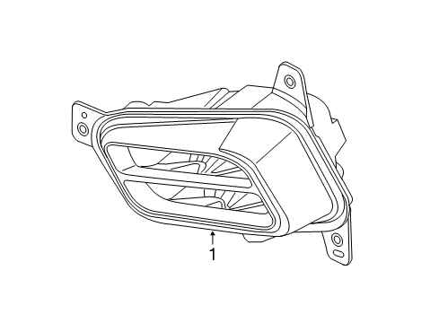 2019 Acura TLX Chassis Electrical - Fog Lamps Foglight, Front L Diagram for 33950TZ3A01