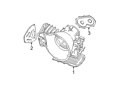 2001 Chrysler Voyager Transaxle Parts Pan-Oil Atx Diagram for 4471573