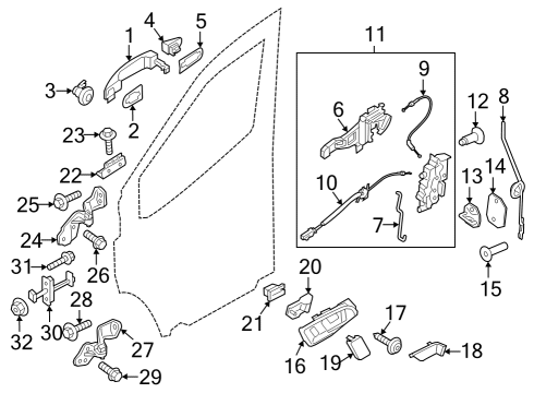 Lock & Hardware Inlet Duct Screw Diagram for W502670S307