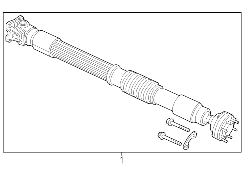 2009 Jeep Wrangler Drive Shaft - Front Bolt Kit Diagram for 68003249AB