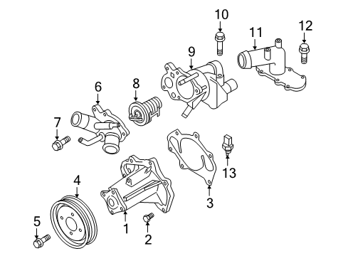 2013 Infiniti QX56 Powertrain Control Connector Diagram for 140751LA0A