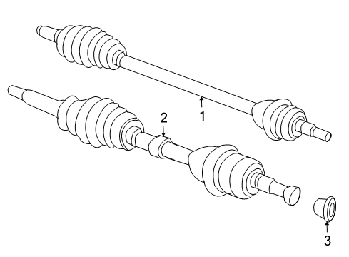 2009 Dodge Avenger Drive Axles - Front Axle Assembly Diagram for 5273763AG
