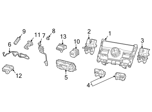 Transfer Case TRANSFER CASE POSITION Diagram for 68545839AA