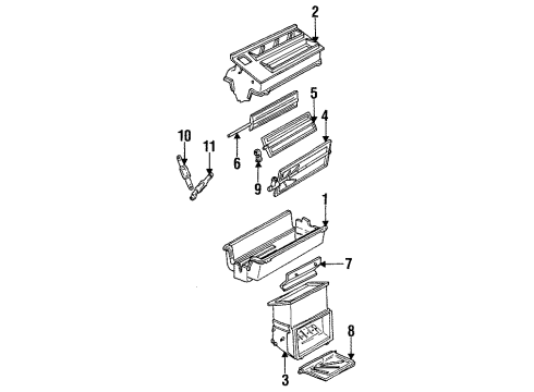 1992 GMC Yukon HVAC Case Valve Diagram for 52469351