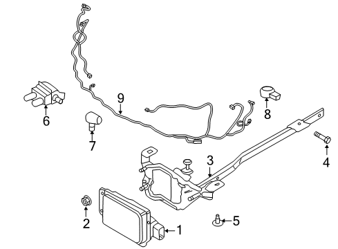 2015 Lincoln MKC Automatic Temperature Controls Distance Sensor Diagram for EJ7Z9E731D