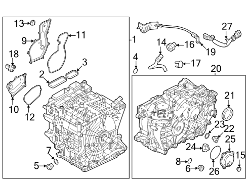 Electrical Components Seal - O Ring Diagram for 321366J000