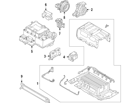 2016 Hyundai Sonata Hybrid Components, Battery, Cooling System Pump Assembly-Electric Oil Diagram for 461203D600