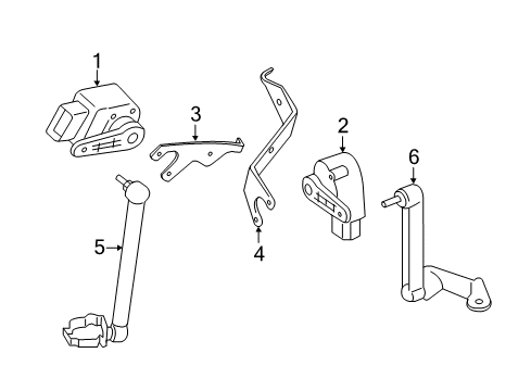 2013 BMW 335i xDrive Electrical Components Bracket, Level Sensor, Left Diagram for 37146797816