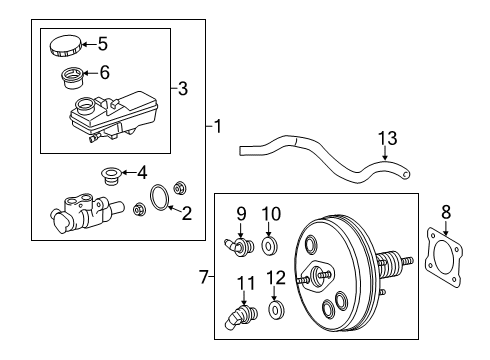 2019 Toyota Corolla Hydraulic System Tube Diagram for 3148252090