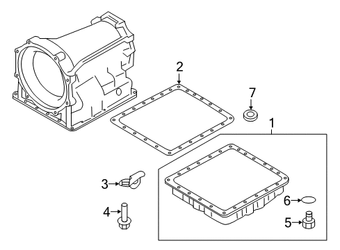 2022 Nissan Armada Case & Related Parts Bolt Diagram for 3137741X60