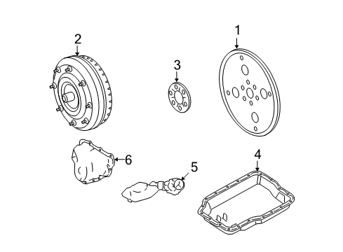 2006 Mercury Milan Automatic Transmission Filter Diagram for 8E5Z7B155A