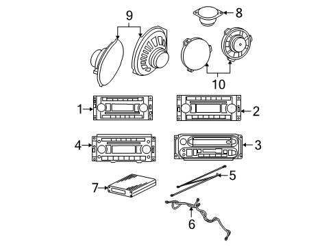 2005 Jeep Grand Cherokee Sound System Strap-Ground Diagram for 56038680AA