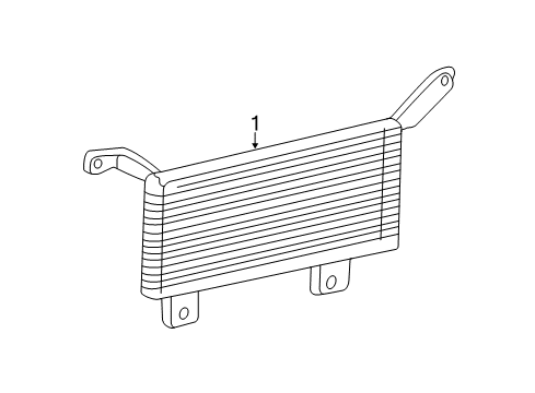 2002 Ford F-350 Super Duty Trans Oil Cooler Transmission Cooler Diagram for 3C3Z7A095AA