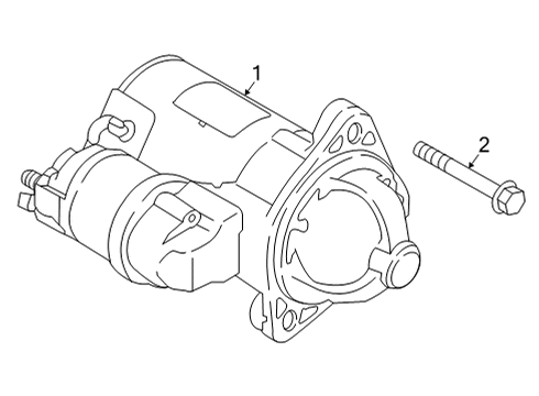2021 Hyundai Elantra Starter Starter Assy Diagram for 361002J100