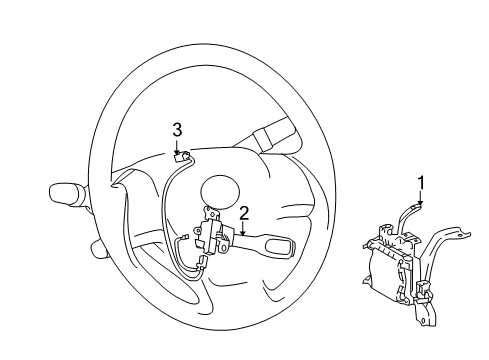 2015 Lexus RX450h Cruise Control System Sensor Assembly, MILLIME Diagram for 8821048111