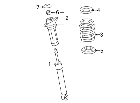 Shocks & Components - Rear ABSORBER ASSY, SHOCK Diagram for 4853079475