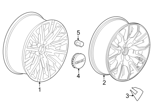 Wheels Wheel, Alloy Diagram for 84437265