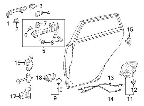 Front Door Door Check Diagram for 6863002330