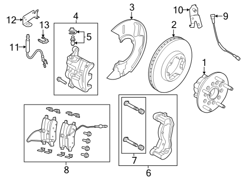 Anti-Lock Brakes SENSOR ASY Diagram for NK4Z2C190A