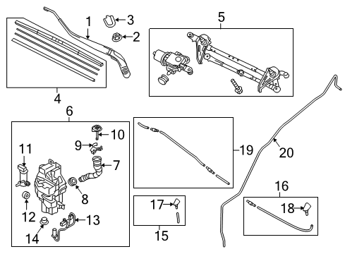 2016 Scion iA Wiper & Washer Components Reservoir Cap Diagram for 85316WB001