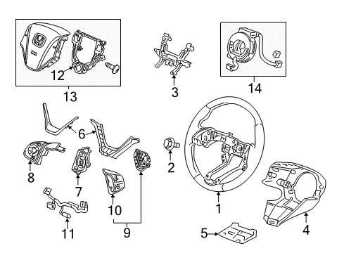 2014 Honda CR-V Navigation System Antenna Assembly, Gps Diagram for 39835T0AA01