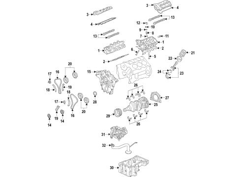 2021 Ford Expedition Engine Parts, Mounts, Cylinder Head & Valves, Camshaft & Timing, Variable Valve Timing, Oil Cooler, Oil Pan, Oil Pump, Adapter Housing, Crankshaft & Bearings, Pistons, Rings & Bearings INSULATOR ASY - ENGINE SUPPORT Diagram for NL1Z6038C