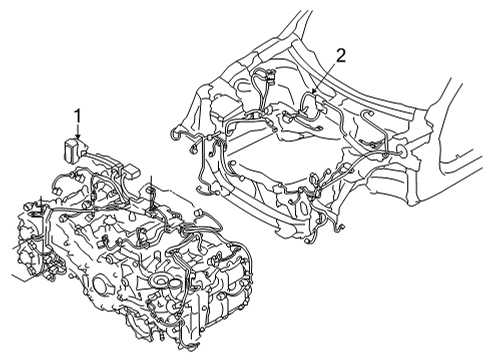 2022 Toyota GR86 Wiring Harness Wire Harness Diagram for SU00309049