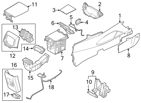 Console WIRING ASSY-MOOD LAMP Diagram for 92917N9100
