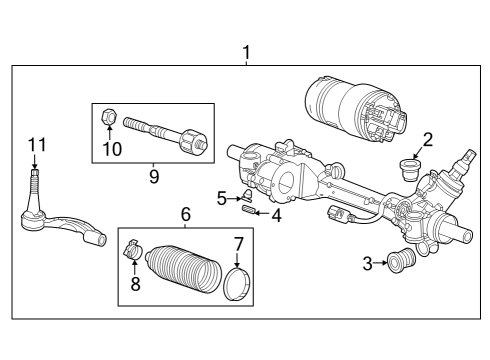 1988 Eagle Medallion Steering Column & Wheel, Steering Gear & Linkage NUT-STRG LNKG INR TIE ROD Diagram for 22789025