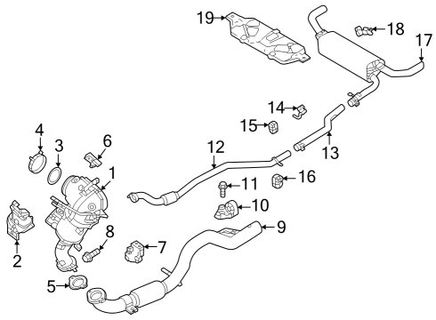 Exhaust Components PIPE-EXHAUST FRONT Diagram for 57008534AA