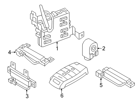 2021 Kia Sportage Electrical Components Module Assembly-Smart Ke Diagram for 95480D9640