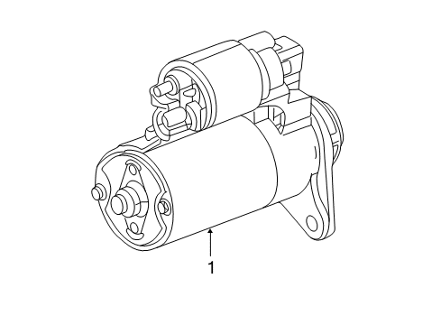 2002 Dodge Neon Starter Starter Motor Diagram for 5033133AC