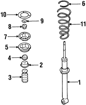 Diagram for 2000 Infiniti G20 Struts & Components - Front