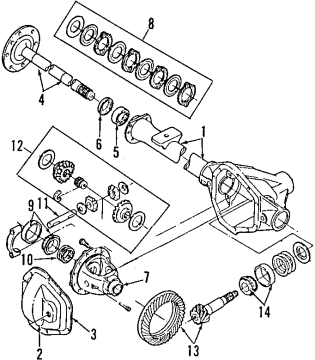 Diagram for 2000 Ford E-250 Econoline Rear Axle