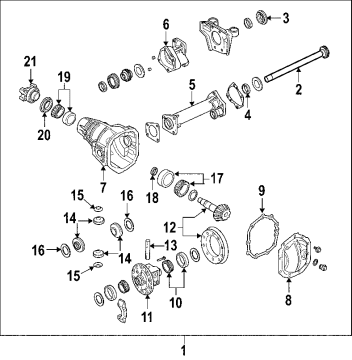 Diagram for 2008 Hummer H3 Front Axle, Differential